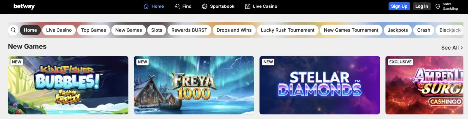 Betway Casino Games