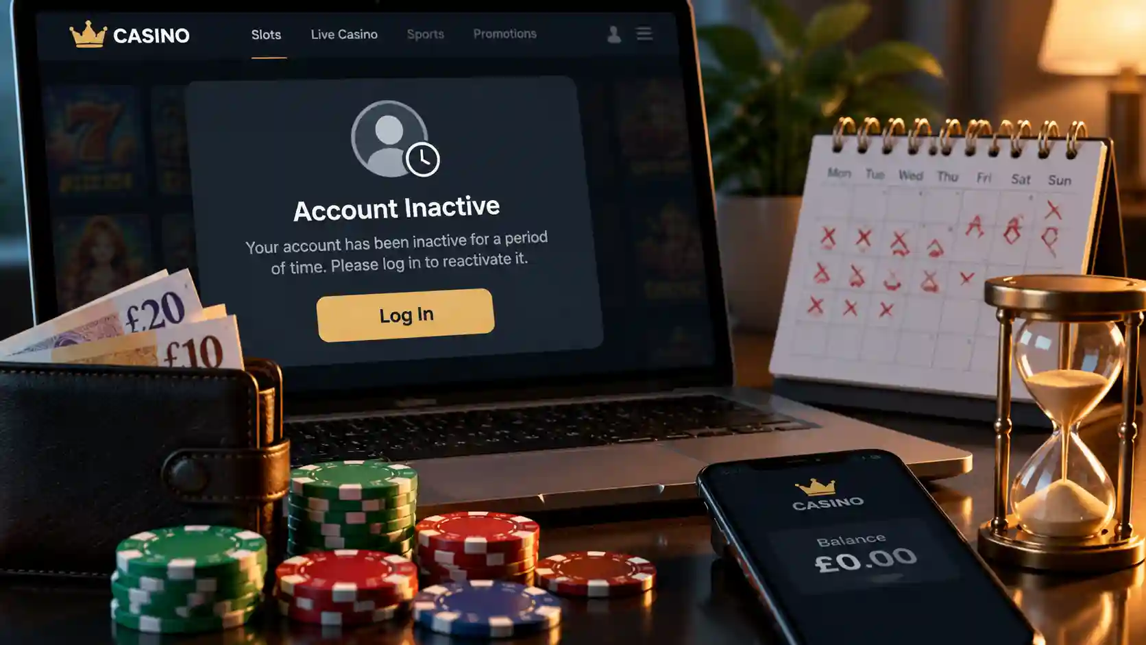 What Happens to Money in an Inactive Casino Account
