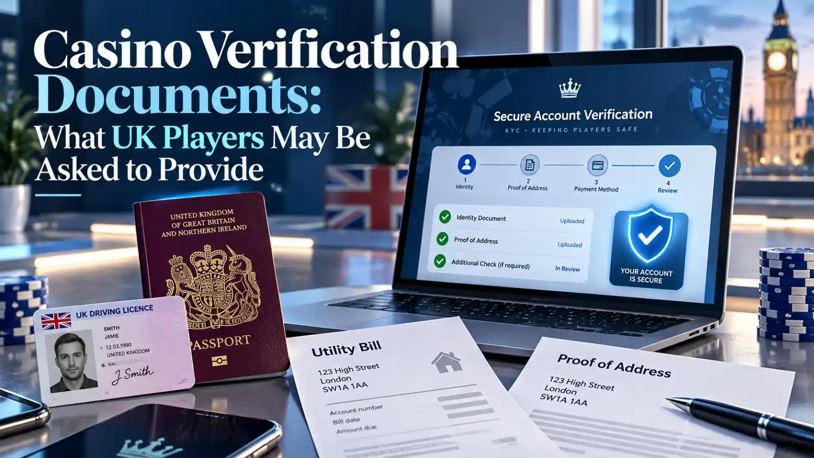 Casino Verification Documents: What UK Players May Be Asked to Provide
